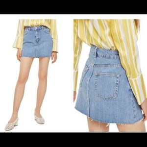 Topshop Moto Denim Skirt